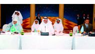 Minister of Municipality and Environment H E Mohammed bin Abdullah Al Rumaihi at the third preparatory Arab conference on disaster risk reduction.