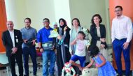 Children and parents at the event to commemorate the World Autism Awareness Month.