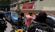 Members of the military police conduct a routine check to search a man for drugs and weapons at El Pedregal neighbourhood Tegucigalpa, Honduras, May 3, 2017. REUTERS/Jorge Cabrera