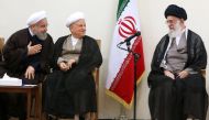 Whether or not Rouhani wins a second term, the bigger prize is controlling who will succeed Supreme Leader Ayatollah Ali Khamenei, whose power far exceeds that of the elected president. The File photo shows supreme leader Ayatollah Ali Khamenei, right, sp