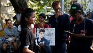 Fans of Canadian singer Justin Bieber wait for his arrival outside the airport in Mumbai, India May 9, 2017. REUTERS/Shailesh Andrade
