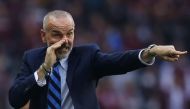 (FILES) This file photo taken on March 18, 2017 shows Inter Milan's coach Stefano Pioli during the Italian Serie A football match Torino versus Inter Milan on March 18, 2017 at the 'Grande Torino Stadium' in Turin.  AFP / Marco BERTORELLO

