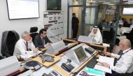Qatar Airways Group Chief Executive Akbar Al Baker with other officials during the annual emergency exercise.