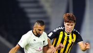 Nadir Belhadj (left) in action in QSL match in this 2015 file picture. 