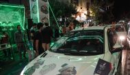  Supporters of presidential candidates distribute brochures ahead of the Iranian presidential election in the streets of Tehran, Iran on May 15, 2017.   Fatemeh Bahrami - AA
