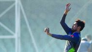 Pakistani fast bowler Mohammed Amir in action during a training session. Amir was barred from cricket following a match-fixing scandal in August 2010. He was brought back into the Pakistan fold last January but after more than 15 months as an internationa