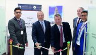 Patrick Hennessy, Ambassador of Ireland to Qatar, formally inaugurating VFS Global's Visa Application Centre in Doha on Tuesday.