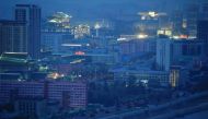 FILE PHOTO: Military trucks carry soldiers through central Pyongyang, North Korea April 13, 2017. REUTERS/Damir Sagolj/File Photo