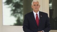 US Vice President Mike Pence awaits the arrival of Colombian President Juan Manuel Santos for a breakfast meeting at the US Naval Observatory, the home of the Vice President, in Washington, DC, May 19, 2017. AFP / SAUL LOEB