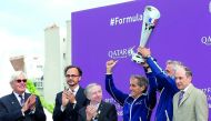 Sébastien Buemi was presented with the trophy by Qatar Airways Group Chief Executive Akbar Al Baker, in Paris.