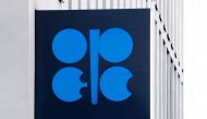 Logo of OPEC at the OPEC headquarters in Vienna. (AFP / JOE KLAMAR)