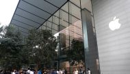 People queue up as they wait to visit the city-state's first Apple Store on its opening day at Orchard Road, Singapore May 27, 2017. REUTERS/Edgar Su
