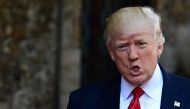 US President Donald Trump arrives at the Hotel San Domenico on the second day of the G7 summit of Heads of State and of Government, on May 27, 2017 in Taormina, Sicily. / AFP / Miguel MEDINA
