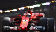  Ferrari's Finnish driver Kimi Raikkonen competes during the third practice session at the Monaco street circuit, on May 27, 2017 in Monaco, a day ahead of the Monaco Formula 1 Grand Prix. (AFP / PASCAL GUYOT)