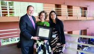 GLS Award presented to Rebecca Schillings, recognising the Legal Lab.