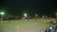 Teams getting ready for the seventh edition of Katara’s Beach Football Championship.