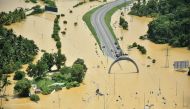 A part of a flooded highway exit is seen in a village in Matara, Sri Lanka May 29, 2017. Sri Lanka Air Force/Handout via REUTERS