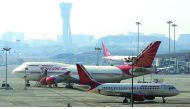 Air India aircraft seen parked at the Chhatrapati Shivaji International Airport in Mumbai, recently.