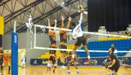 A file picture of the volleyball action at the Aspire Zone's volleyball hall. The two-week Ramadan Sports Festival begins tomorrow.