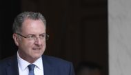 FACING PROBE. French Minister of Territorial Cohesion Richard Ferrand leaves a cabinet meeting on May 31, 2017 at the Elysee Palace, in Paris. Stephane de Sakutin/AFP.