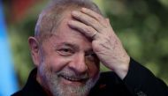 Former Brazilian President Luiz Inacio Lula da Silva, gestures during opening ceremony of the national congress of the Workers' Party in Brasilia, Brazil, June 1, 2017. REUTERS/Ueslei Marcelino