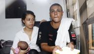 Heather Mack (L) and Tommy Schaefer (R) of the U.S. sit in a prison bus at Denpasar court following their verdicts on the Indonesian resort island of Bali on April 21, 2015. REUTERS/Darren Whiteside/File Photo
