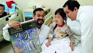 A child after a heart surgery in Kazakhstan. 