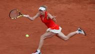 Denmark's Caroline Wozniacki in action during her fourth round match against Russia's Svetlana Kuznetsova Reuters / Gonzalo Fuentes
