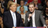 FILE PHOTO: Eric Trump, son of Donald Trump, speaks at a campaign rally for his father in Fayetteville, North Carolina, March 9, 2016 (REUTERS / Jonathan Drake)