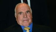 Former German Chancellor Helmut Kohl visiting the conservative CDU/CSU union's parliamentary group at the Bundestag (lower house of parliament) in Berlin on September 25, 2012. AFP / John Macdougall