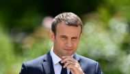 French President Emmanuel Macron and Spanish Prime Minister Mariano Rajoy (not seen) hold a joint press conference after their meeting at the Elysee Palace in Paris, France on June 16, 2017. ( Mustafa Yalç?n - Anadolu Agency )?