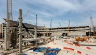 File picture of work in progress at Al Bayt Stadium. 