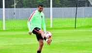 Portugal's forward Cristiano Ronaldo takes part in a training session in Saint Petersburg yesterday, on the eve of the 2017 FIFA Confederations Cup group A football match against New Zealand. All Whites coach Anthony Hudson said Ronaldo was not the only t