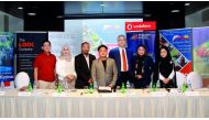 From left: Cultural Attache John Jiao, Kulinarya Qatar Chairperson Layla Bernal, UFOQ Chairman Ressie Fos, UFOQ Vice-Chairman and PIDC 2017 Organising Committee Chairperson Dr Alvin Abainza, The Look Company CEO Ed Burke, City Center Rotana Doha Events Ex