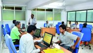 Tax officials prepare for the launch of the new goods and services tax (GST) regime in the Central Processing Cell (CPC) for GST, in Bengaluru, yesterday.
