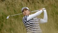 Amy Yang of South Korea hits her tee shot on the 15th hole during the first round of the 2017 KPMG PGA Championship at Olympia Fields Country Club on June 29, 2017 in Olympia Fields, Illinois. (Stacy Revere/Getty Images/AFP)