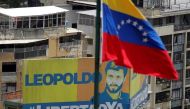 A billboard depicting jailed Venezuelan opposition leader Leopoldo Lopez is seen during a rally against Venezuela's President Nicolas Maduro in Caracas, Venezuela, May 26, 2017. (REUTERS/Christian Veron)