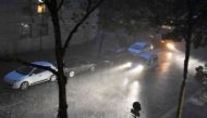 Paris subway authorities closed metro stations due to flooding after thunderstorms and heavy rain pounded the French capital on July 10, 2017.PHOTO: AFP.