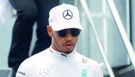 Mercedes driver Lewis Hamilton attend a drivers' press conference after the qualifying session of the Formula One Austria Grand Prix at the Red Bull Ring in Spielberg, on Saturday.
