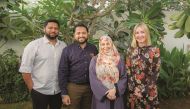 Wa'hab is the brainchild of Qatar-based entrepreneur Wardah Mamukoya (second from right)