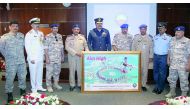 Qatari and Pakistani officials during the launch event at Al Zaeem Mohammed Bin Abdullah Al Atiyyah Air College, yesterday.