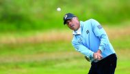 USA’s Matt Kuchar chips onto the eighth green during the second round of the 146th Open Championship at Royal Birkdale in Southport, Britain, yesterday.