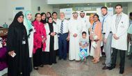 Participants at Patient Safety Awareness Week activities at Hamad General Hospital.
