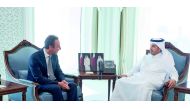 Prime Minister and Interior Minister H E Sheikh Abdullah bin Nasser bin Khalifa Al Thani met yesterday Airbus Chief Executive Officer, Fabrice Bregier, and his delegation. Talks dealt with bilateral cooperation, especially in the field of aviation.