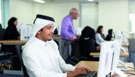 Students at College of the North Atlantic-Qatar. 