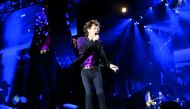 The Rolling Stones singer Mick Jagger opens their North American “Zip Code” tour in San Diego, California, yesterday.
