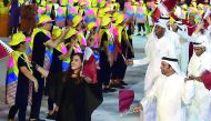 Qatari swimmer Nada Arkaji leads Qatari contingent at the 2016 Rio Olympics opening ceremony in this file photo. Arkaji along with a good number of Qatari female athletes will take part in the Ashgabat Games to be held in September.     