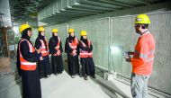 QYH members during a visit to Doha Metro Project. 