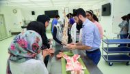 The students during a session at WCM-Q. 