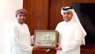 A member of the Omani delegation being honoured. 